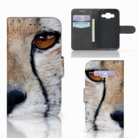Samsung Galaxy Core Prime Telefoonhoesje met Pasjes Cheetah - thumbnail