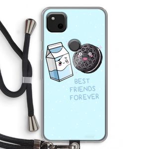 Best Friend Forever: Pixel 4a Transparant Hoesje met koord
