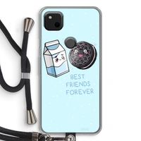 Best Friend Forever: Pixel 4a Transparant Hoesje met koord