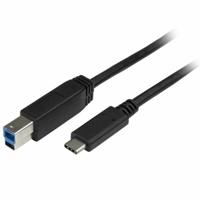 Kabel USB C naar USB B Startech USB315CB2M (2 m) Zwart