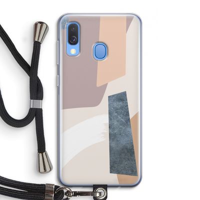 Luca: Samsung Galaxy A40 Transparant Hoesje met koord
