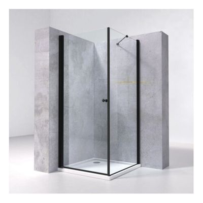 Douchecabine SaniClear Swing | 90x90x195 cm | 1 Draaideur | Mat zwart