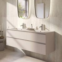 Ben Tendenza badmeubel incl. dubbele keramische wastafel 140x46x62cm zand