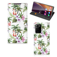 Samsung Galaxy Note 20 Ultra Hoesje maken Flamingo Palms