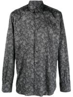 Karl Lagerfeld chemise fleurie à manches longues - Noir