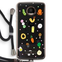 Happy bento friends: Motorola Moto Z Force Transparant Hoesje met koord