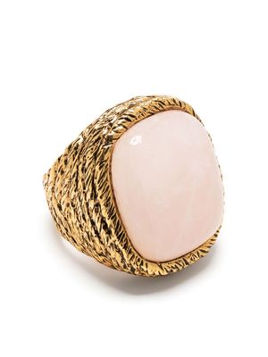 Aurelie Bidermann bague en plaqué or sertie de quartz
