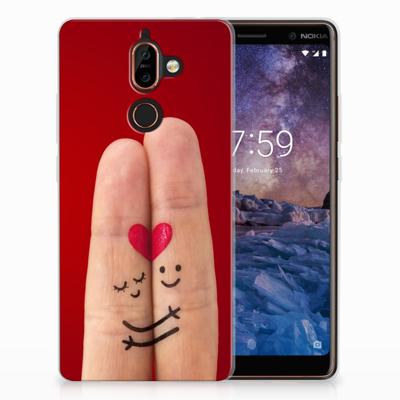 Nokia 7 Plus | Sillicone Back Cover | Liefde - Origineel Romantisch Cadeau