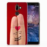 Nokia 7 Plus | Sillicone Back Cover | Liefde - Origineel Romantisch Cadeau