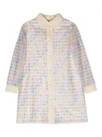 Gucci Kids robe-chemise GG à ornements en cristal - Tons neutres - thumbnail