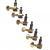 D&apos;Addario PWAT-6R3 Auto-Trim Tuning Machines 6 In-Line set-up goud