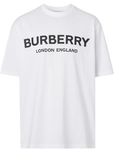 Burberry t-shirt à logo imprimé - Blanc