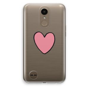 Hartje: LG K10 (2017) Transparant Hoesje