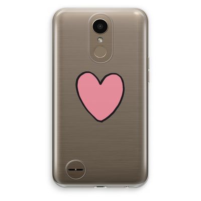 Hartje: LG K10 (2017) Transparant Hoesje