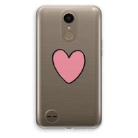Hartje: LG K10 (2017) Transparant Hoesje