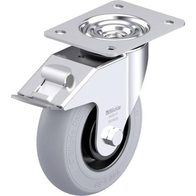 Blickle LE-POES 160KA-FI-SG Plaatstalen zwenkwiel Wieldiameter: 160 mm Draagvermogen (max.): 300 kg 1 stuk(s)