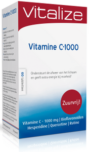 Vitalize Vitamine C-1000 mg Zuurvrij Tabletten 60TB