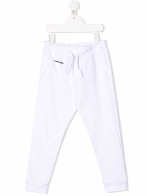 DSQUARED2 KIDS pantalon de jogging à logo imprimé - Blanc