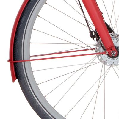 Cortina spatbordstang voor 28 common true red matt