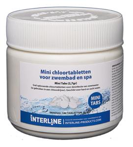 Interline Chloortabletten Long 90 Mini Tabs 2,7 gram/180 stuks