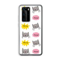 Meow: Huawei P40 Pro Transparant Hoesje