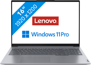 Lenovo ThinkBook 16 G6 ABP AMD Ryzen™ 7 7730U 40,6 cm (16") WUXGA 16 GB DDR4-SDRAM 512 GB SSD Wi-Fi 6 (802.11ax) Windows 11 Pro Grijs