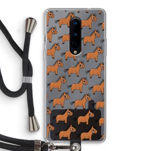 Pony: OnePlus 8 Transparant Hoesje met koord