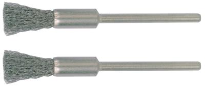 PROXXON Brushes w.shaft 2pcs d=8mm stainless s