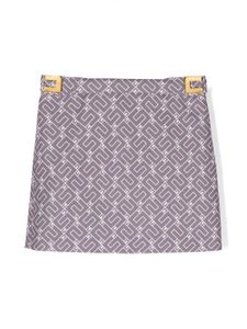 Elisabetta Franchi La Mia Bambina minijupe à motif monogrammé - Violet