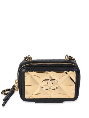 CHANEL Pre-Owned mini sac à main matelassé à logo CC - Noir