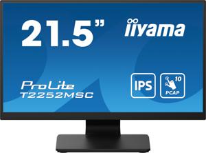 Iiyama ProLite T2252MSC-B2 Touchscreen monitor Energielabel: C (A - G) 54.6 cm (21.5 inch) 1920 x 1080 Pixel 16:9 5 ms DisplayPort IPS LCD