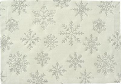 Sander Sander placemat Cristallo Luce 35x50 Fb. 21 - Ecru/Silver