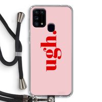 Ugh: Samsung Galaxy M31 Transparant Hoesje met koord