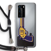 Pew Pew Pew: Huawei P40 Pro Transparant Hoesje met koord Pew Pew Pew: Huawei P40 Pro Transparant Hoesje met koord