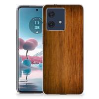 Motorola Edge 40 Neo | Bumper Hoesje | Donker Hout