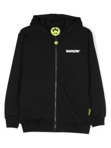 Barrow kids hoodie zippé à logo imprimé - Noir