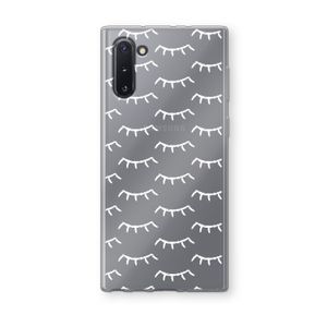 Wimpers: Samsung Galaxy Note 10 Transparant Hoesje