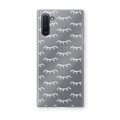 Wimpers: Samsung Galaxy Note 10 Transparant Hoesje