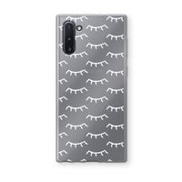 Wimpers: Samsung Galaxy Note 10 Transparant Hoesje