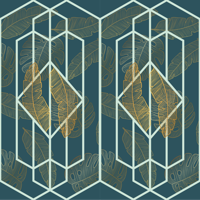 Tropisch ontwerp geometrisch behang