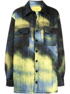 Marques'Almeida manteau matelassé à imprimé tie-dye - Multicolore