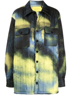 Marques'Almeida manteau matelassé à imprimé tie-dye - Multicolore