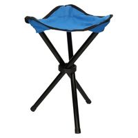 Blauwe opvouwbare campingkruk /visserskruk 38 cm