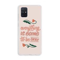 Optimistic flower girl: Galaxy A71 Transparant Hoesje
