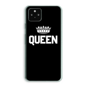 Queen zwart: Google Pixel 5a 5G Transparant Hoesje