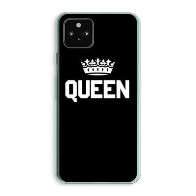 Queen zwart: Google Pixel 5a 5G Transparant Hoesje