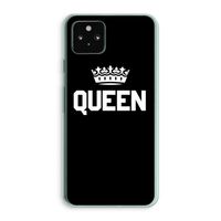 Queen zwart: Google Pixel 5a 5G Transparant Hoesje