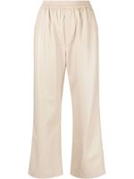 Nanushka pantalon court en cuir artificiel - Tons neutres