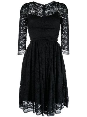 Dolce & Gabbana Pre-Owned robe en dentelle à coupe évasée (années 2000) - Noir