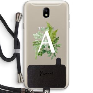 Green Brush: Samsung Galaxy J7 (2017) Transparant Hoesje met koord